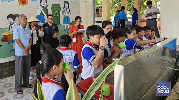 굿피플-한솔섬유, 세계 물의 날 맞아 베트남 초등학교 식수 개선 '솔샘 프로젝트' 진행. ⓒ굿피플