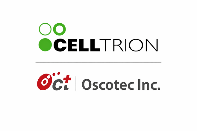 셀트리온과 오스코텍 CI. 사진= 각 사