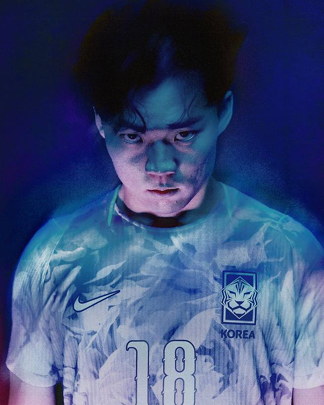 새로운 원정 유니폼을 입은 오현규(나이키 제공)