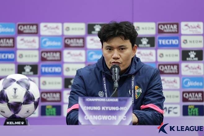 강원 정경호 감독. 제공 | 한국프로축구연맹