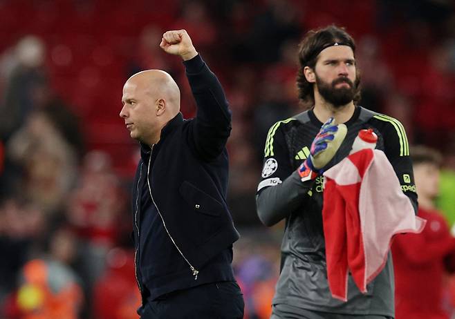 리버풀의 슬롯 감독. 로이터연합뉴스