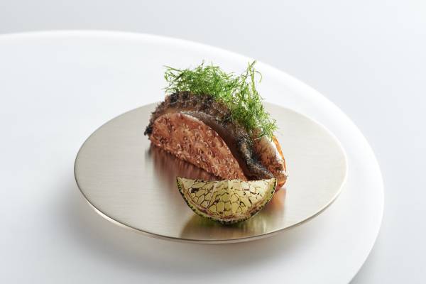 사진은 모수 시그니처 전복 타코. /사진=다이어리알