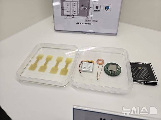 [성남=뉴시스]18일 제44차 생명공학종합정책심의회가 개최된 경기 성남시 판교 와이브레인에 'K-뉴럴링크' 샘플이 전시돼있다. (사진=윤현성 기자)