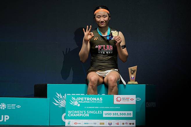 ▲안세영이 커리어 그랜드슬램에 도전한다. 이미 올림픽과 아시안게임, 세계선수권대회를 우승해 그랜드슬램과 다름없는 성과를 이뤘지만, 명실상부 역대 최고로 가기 위해 아시아 대륙 정복이라는 마지막 관문에 도전한다.ⓒ연합뉴스/AP