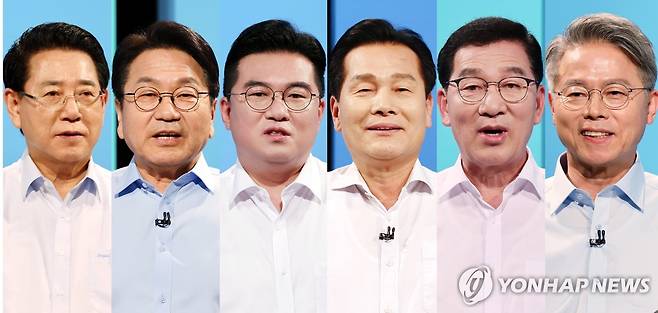 전남광주특별시장 민주당 예비경선 후보자들 [연합뉴스 자료사진]