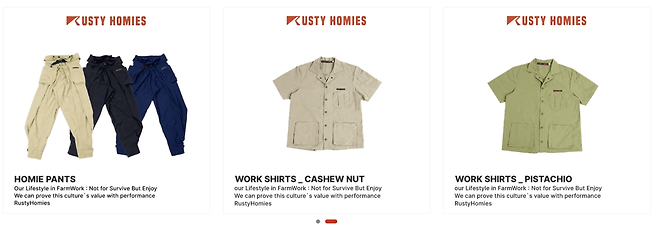 러스트호미스의 농사용 작업복. ⓒ제주의소리