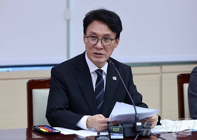 김민석 국무총리가 20일 서울 종로구 정부서울청사에서 열린 범정부 드론·대드론 통합 TF 출범식 및 전체회의에서 모두발언을 하고 있다. 2026.3.20 ⓒ 뉴스1 김성진 기자