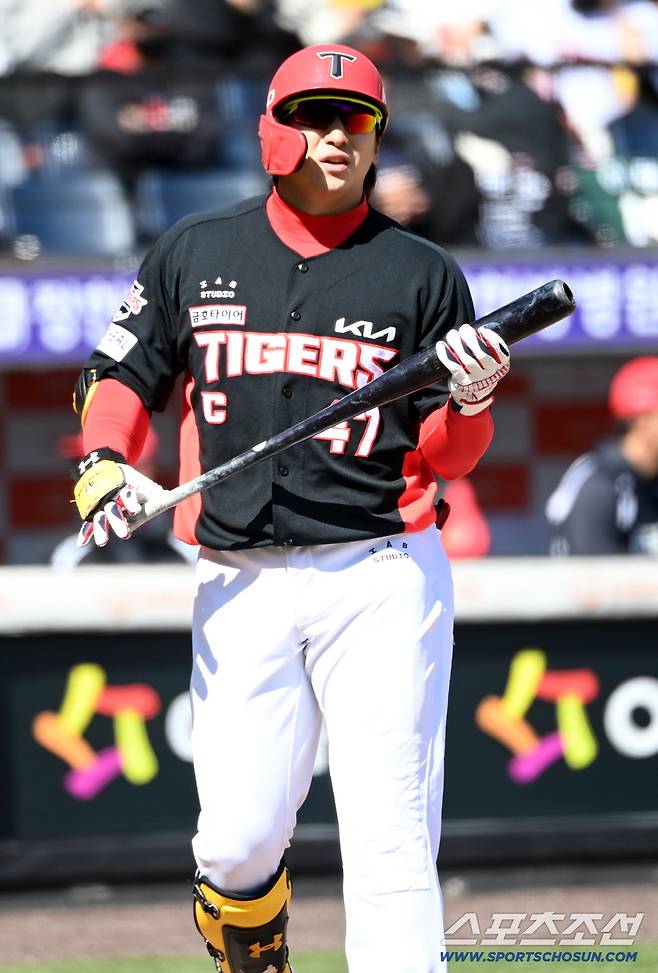 19일 대전한화생명볼파크에서 열린 KIA와 한화의 시범경기. 타격을 하는 KIA 나성범. 대전=허상욱 기자wook@sportschosun.com/2026.03.19/