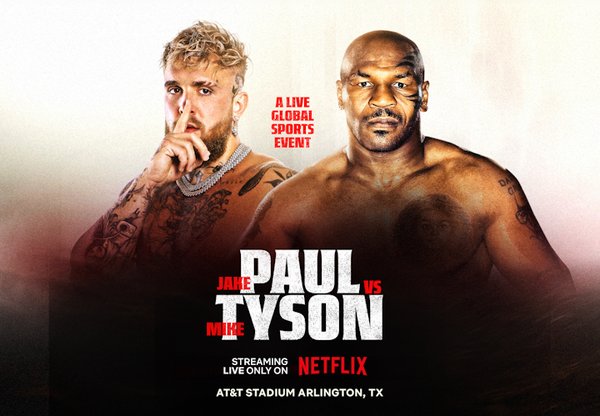 2024년 11월 넷플릭스는 미국의 인플루언서 제이크 폴과 유명 권투 선수 '핵주먹' 마이크 타이슨과의 권투 경기를 독점 생중계했다. 넷플릭스 홈페이지