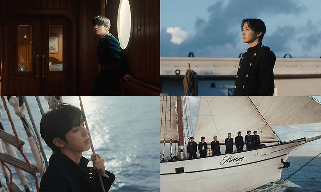 BTS ‘스윔’ 뮤직비디오 장면.