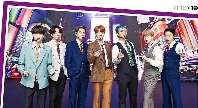 2020년 미국에서 열린 MTV 어워즈에 참석한 BTS. /빅히트뮤직