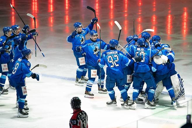 4강 PO에서 승리한 HL 안양 [HL 안양 제공. 재판매 및 DB 금지]