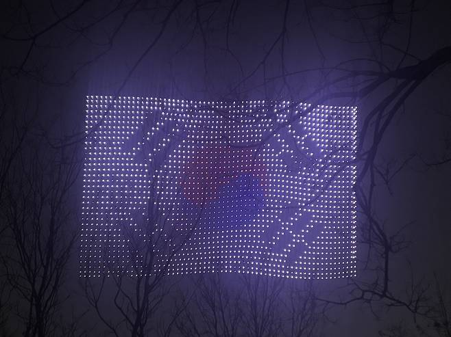 2천개의 드론이 만든 태극기 [촬영 조현영]