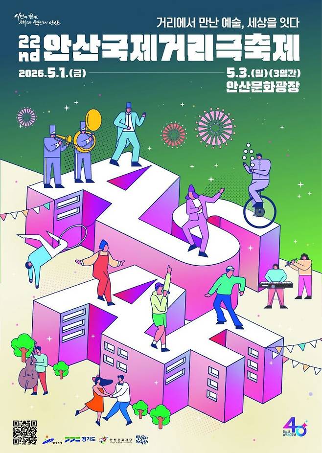 안산국제거리극축제 포스터. 안산문화재단 제공