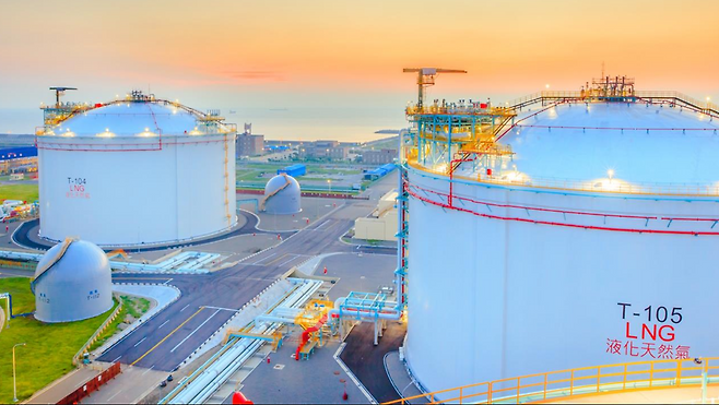 대만 국영 석유기업 CPC의 LNG 저장탱크. CPC 제공