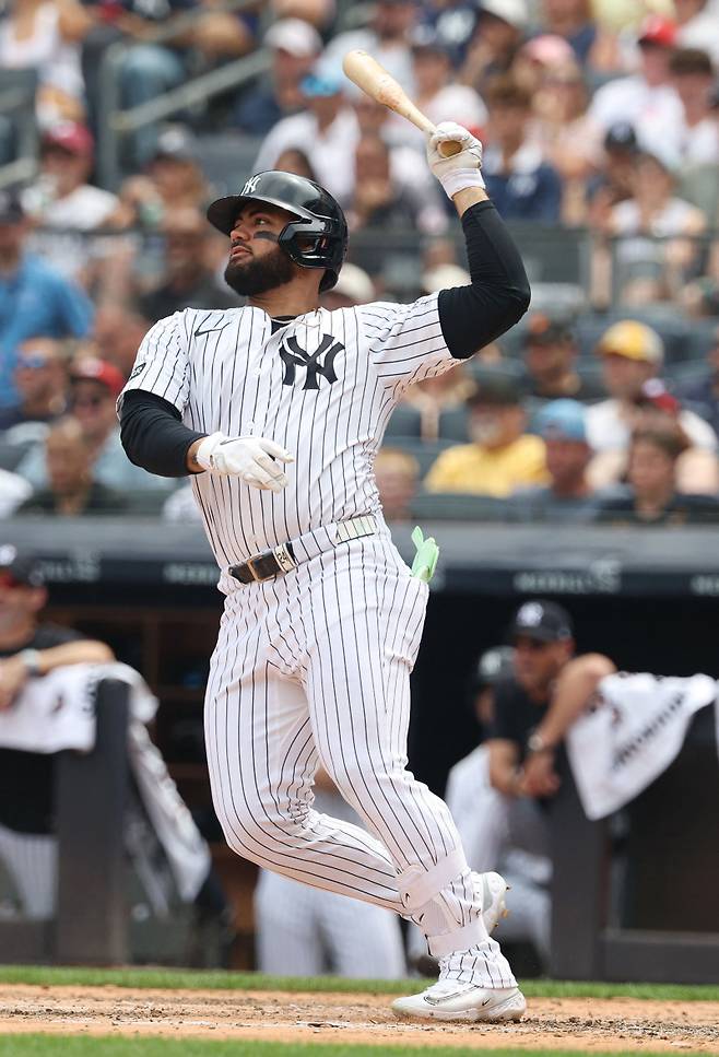 <yonhap photo-0641="">시범경기 맹타에도 불구하고 마이너리그 트리플A행을 통보받는 도밍게스. [AFP=연합뉴스]</yonhap>