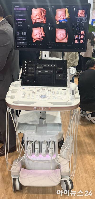 삼성메디슨의 초음파 진단기기. [사진=황세웅 기자]