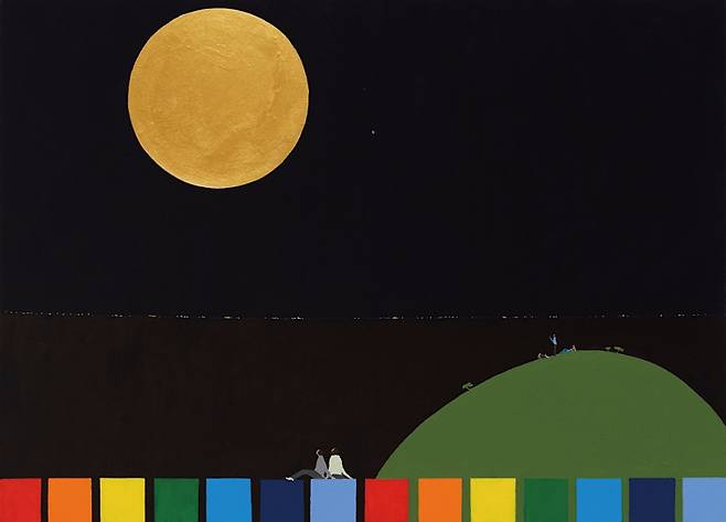 나강 作 '소원을 말해봐'. 하나의 풍경 안에 놓인 서로 다른 거리. 가까움과 떨어짐이 동시에 존재하는 상태를 시각화했다.