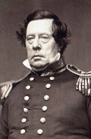 흑선 함대를 이끈 페리 제독. [사진 위키피디아]