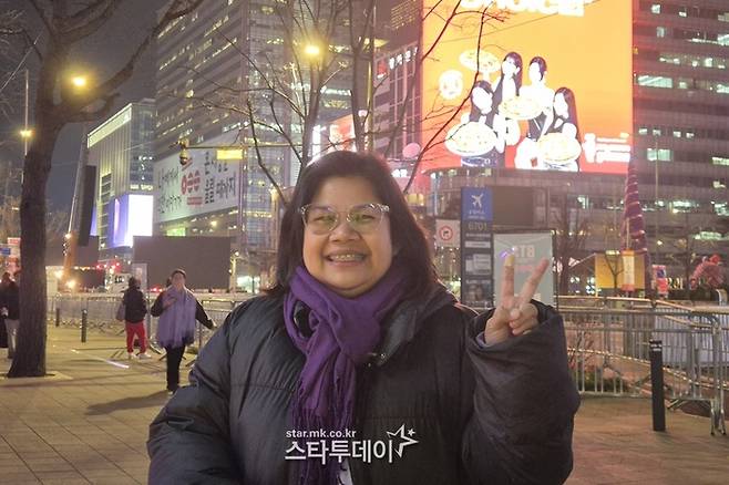 필리핀 출신 마리아 씨는 어려운 시기 방탄소년단 음악으로 힐링을 받았다고 했다. 사진ㅣ지승훈 기자