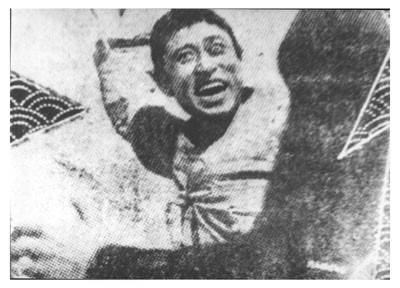 나운규의 아리랑 영화의 한 장면