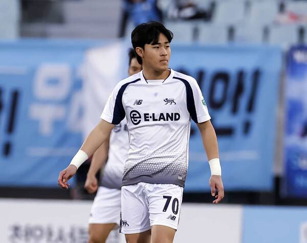 서울 이랜드 안주완, 16세 신인 K리그2 최연소 출장 신기록 경신.(사진제공=서울 이랜드)