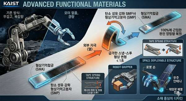모터없이 스스로 움직이는 스마트 엑추에이터 기술 요약도(AI 이미지)