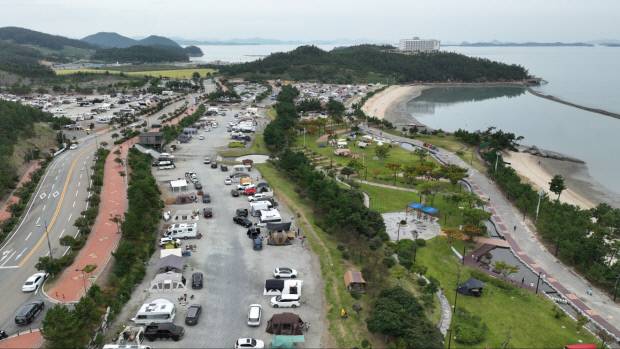 오시아노 관광단지 내 캠핑 부지. 해남군 제공