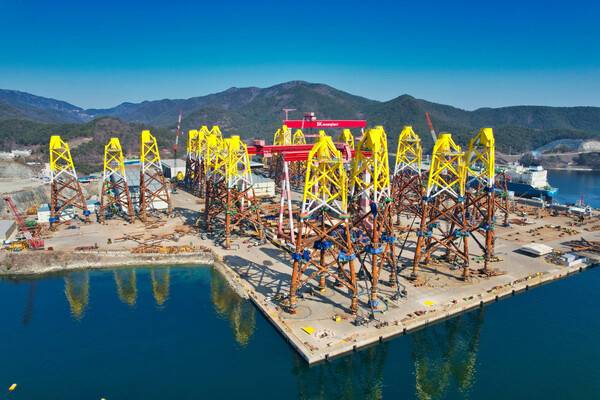 경남 고성군 동해면 SK오션플랜트 전경./ SK오션플랜트