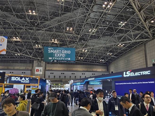 ▲3월 17~19일까지 도쿄 빅사이트에서 열린 '스마트에너지위크 2026' LS ELECTRIC 전시관. 전지성 기자