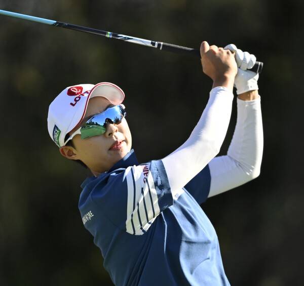 2026년 미국여자프로골프(LPGA) 투어 포티넷 파운더스컵 우승 경쟁에 뛰어든 김효주 프로가 3라운드에서 경기하는 모습이다. 사진제공=LPGA_Gett (사진을 무단으로 사용하지 마십시오.)