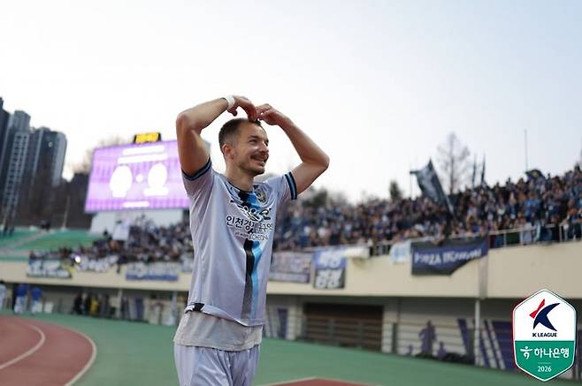 [서울=뉴시스]K리그1 인천 무고사. (사진=한국프로축구연맹 제공)