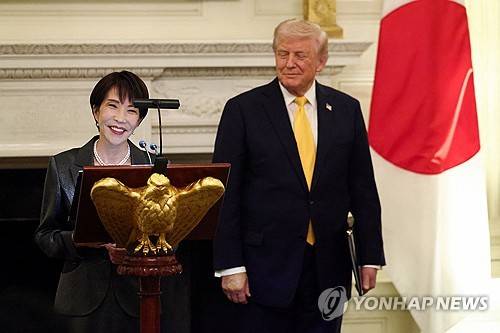 도널드 트럼프 미국 대통령과 다카이치 사나에 일본 총리 [로이터=연합뉴스 자료사진 제공]