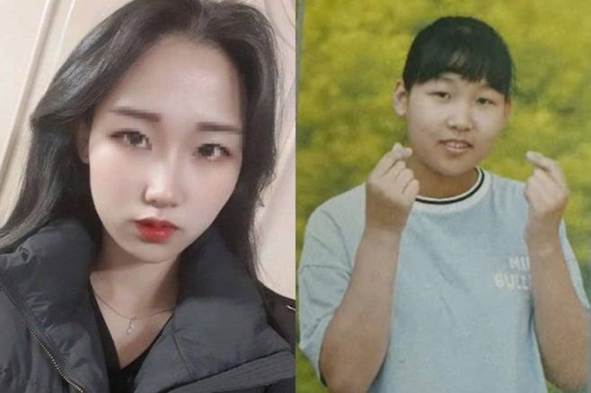 ‘강북 모텔 약물 연쇄살인 사건’ 피의자 김소영의 사회관계망서비스(SNS) 사진과&nbsp;학창시절 사진. SBS ‘그것이 알고 싶다’ 방송화면 캡처