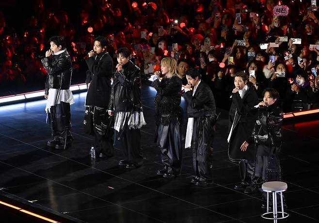 21일 서울 종로구 광화문광장에서 BTS 컴백 라이브: 아리랑‘(BTS THE COMEBACK LIVE | ARIRANG)이 열리고 있다. 사진공동취재단