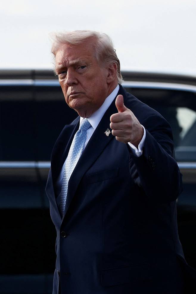 도널드 트럼프 미 대통령. 로이터연합뉴스