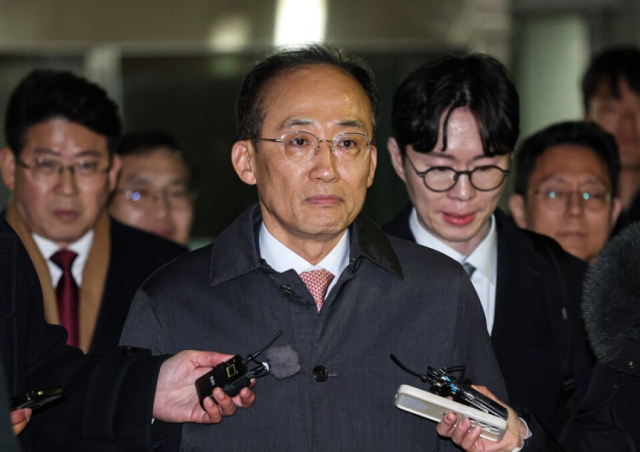 추경호 국민의힘 의원이 지난해 12월 서울 서초구 서울중앙지방법원에서 열린 구속 전 피의자 심문(영장실질심사)을 마친 뒤 법정을 나서고 있다. 연합뉴스