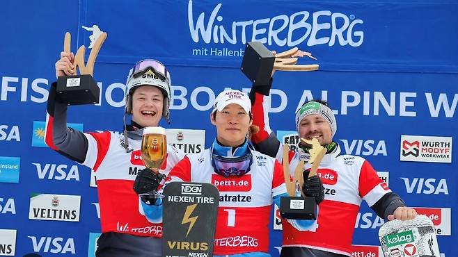 독일 월드컵 우승 이상호(가운데) [이상호 소셜 미디어 사진. 재판매 및 DB 금지]