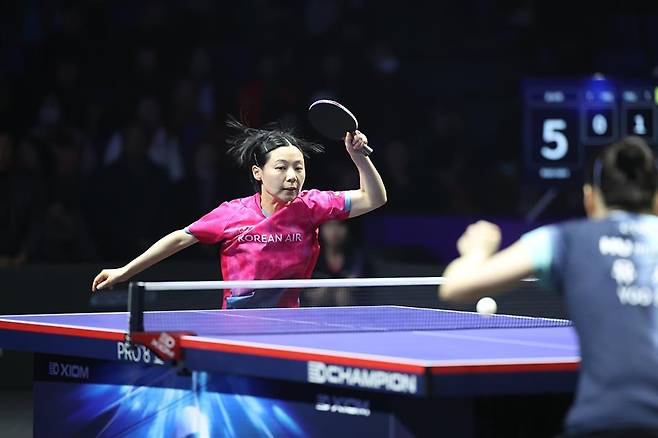 프로탁구리그 시리즈1 여자단식 결승에 나선 최효주 [한국프로탁구연맹 제공. 재판매 및 DB 금지]