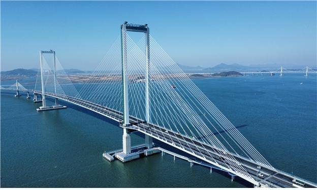 청라하늘대교 전경.