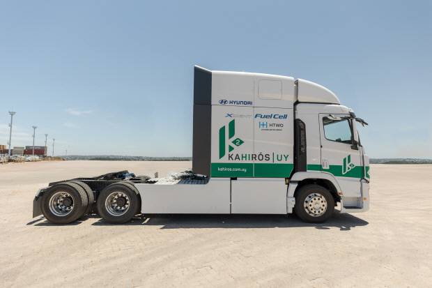 현대차 엑시언트 수소전기트럭. 현대차 제공