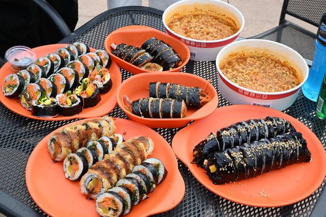 2025년 김천김밥축제에 선보인 김밥