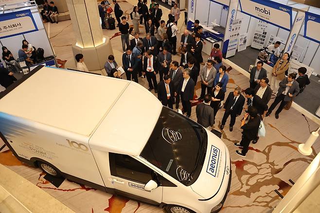 국제 e-모빌리티엑스포 현장.