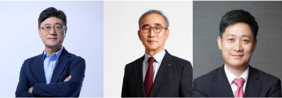 왼쪽부터 정재헌 SK텔레콤 CEO, 김영섭 KT 대표, 홍범식 LG유플러스 대표. [사진=각 사]