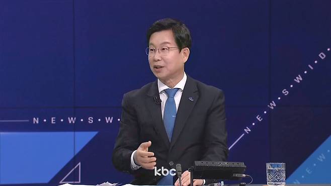 ▲ 23일 KBC <뉴스와이드>에 출연한 박병규 광주 광산구청장