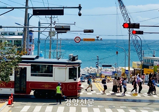 부산 해운대구 슬램덩크 건널목. 해운대구 제공