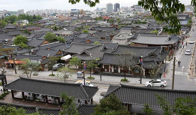 전주한옥마을 전경