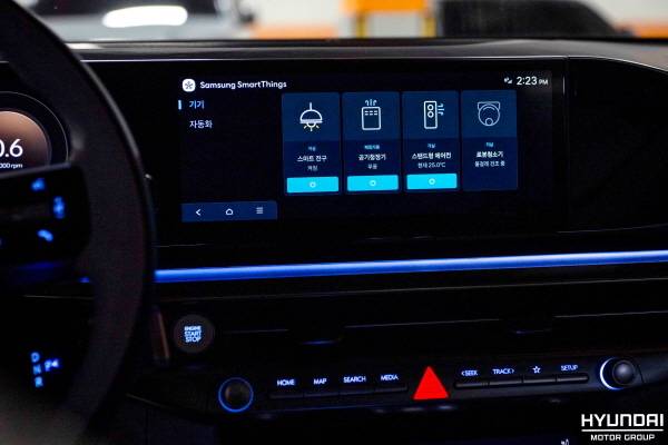 카투홈 서비스를 통해 차량과 연동된 기기 [사진 출처=현대차그룹]