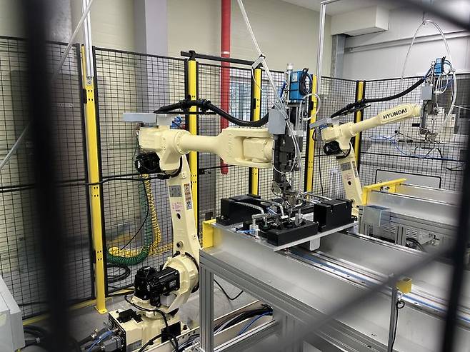 [수원=뉴시스] 제조로봇을 도입한 우보테크(사진=경기테크노파크 제공) 2026.03.17. photo@newsis.com *재판매 및 DB 금지
