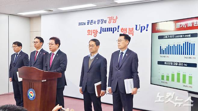 박완수 경남지사 도민 생활지원금 지급 발표 기자회견. 최호영 기자